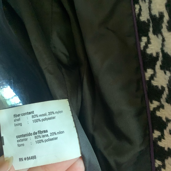 ESPRIT Double Breasted Houndstooth Peacoat - Picture 10 of 12